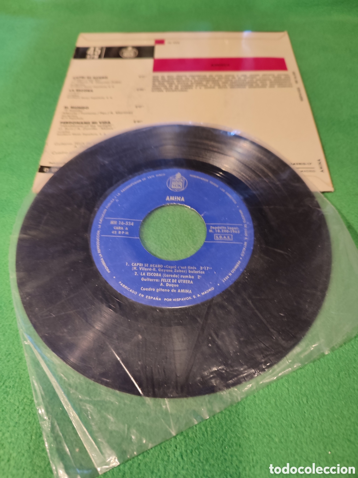 Discos de vinilo: Amina - El mundo + 3 - Foto 2