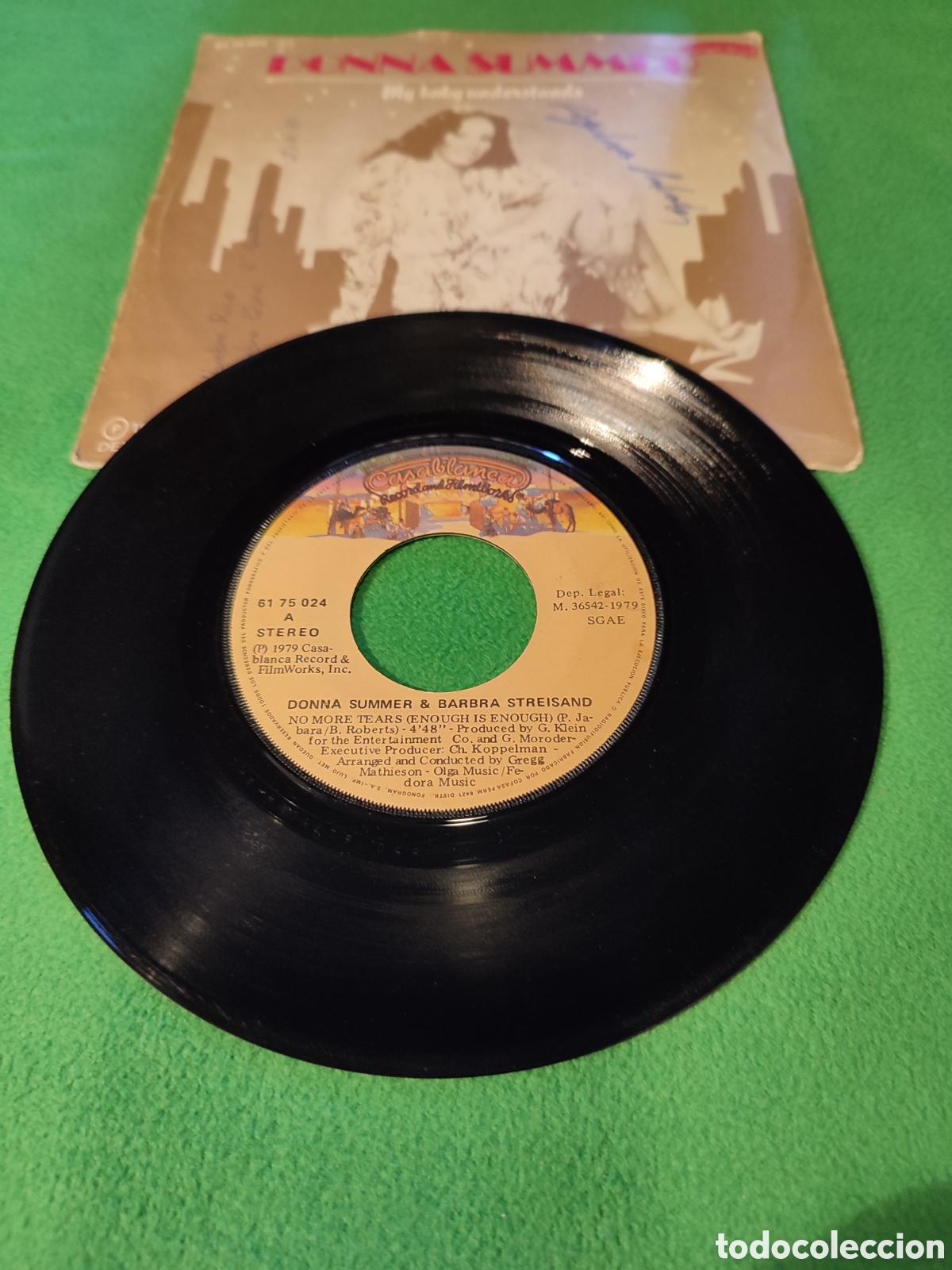 Discos de vinilo: Donna Summer y Barbra Streisand - Enough is enough - Foto 2