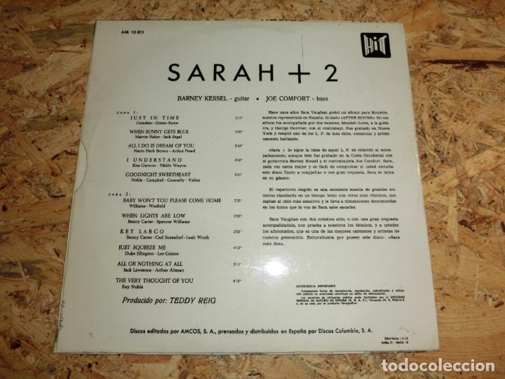 Discos de vinilo: Sarah Vaughan &ndash; Sarah + 2 - Foto 2