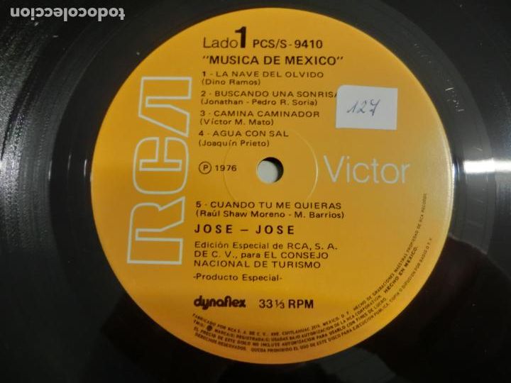 Discos de vinilo: Jos&eacute; Jos&eacute; &ndash; M&uacute;sica De M&eacute;xico - Foto 3