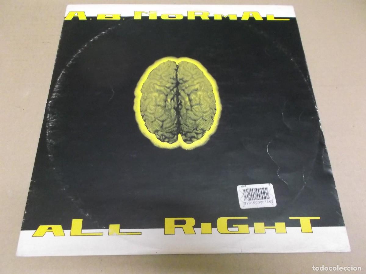 Discos de vinilo: A.B. NORMAL (MX) ALL RIGHT (2 TRACKS) A&Ntilde;O 1992 - Foto 1
