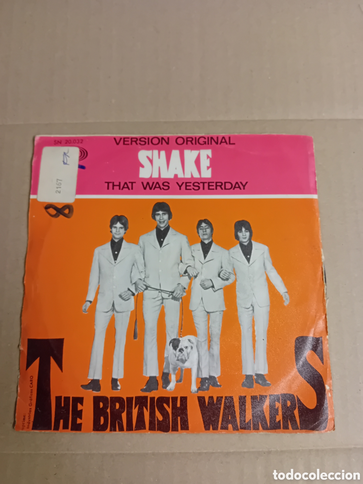 Discos de vinilo: THE BRITISH WALKERS. SHAKE. THAT WAS YESTERDAY - Foto 2