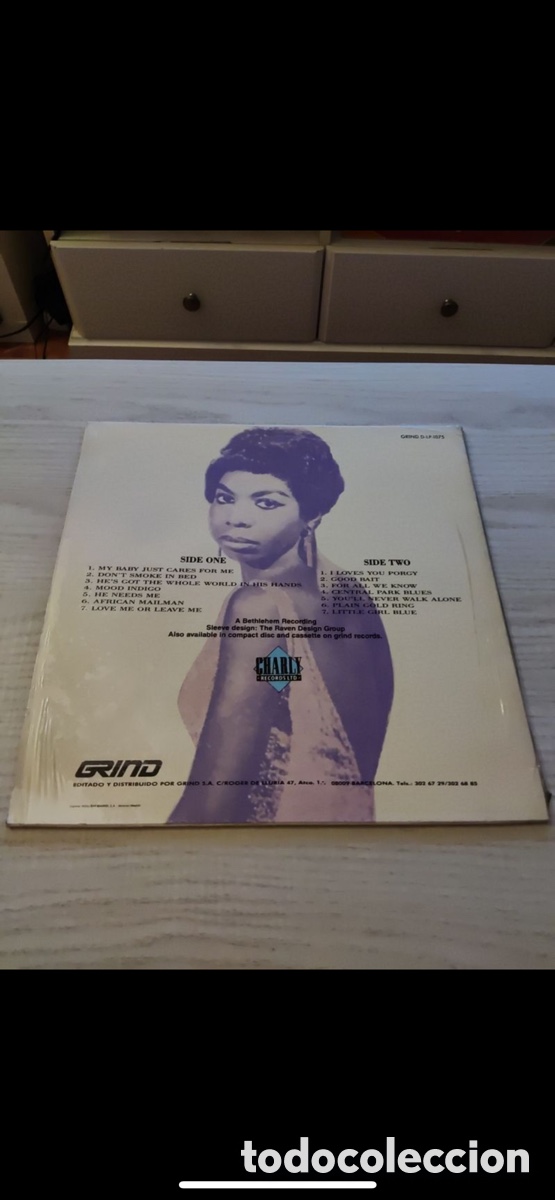 Discos de vinilo: Ni&ntilde;a Simone My baby Just Care - Foto 2