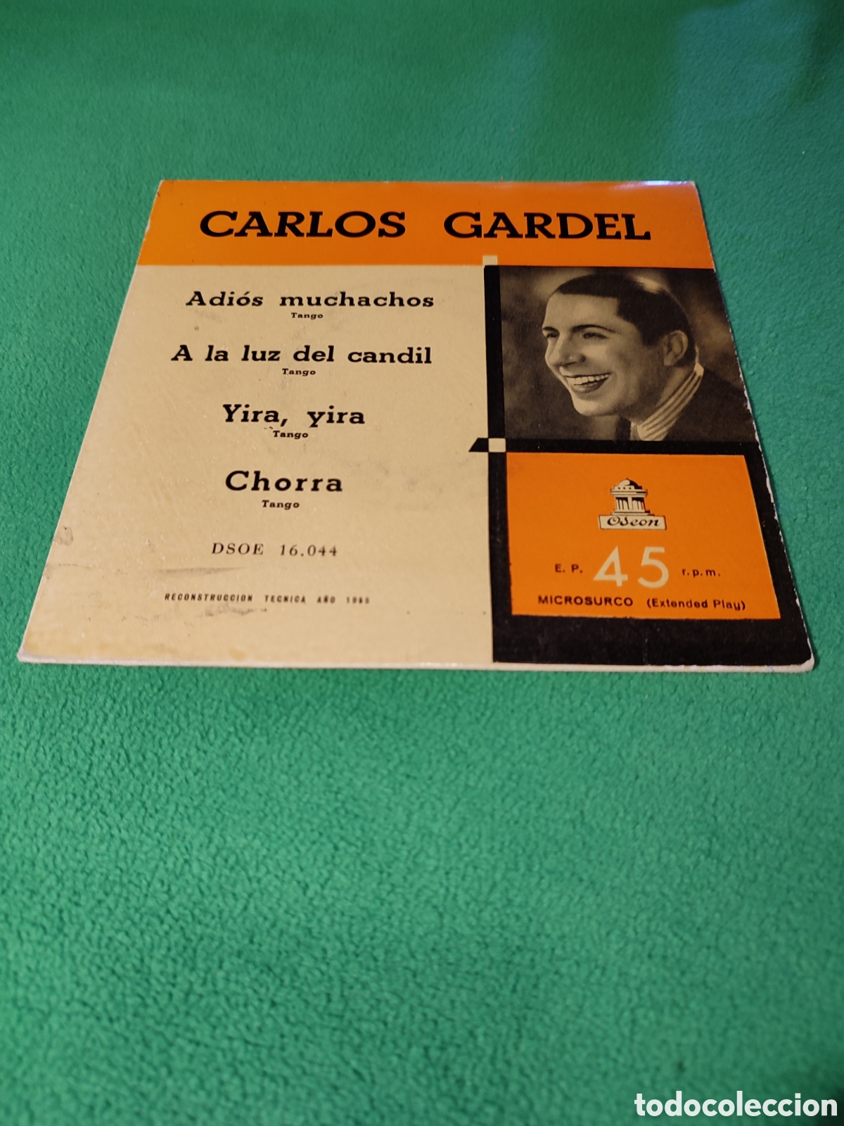 Discos de vinilo: Carlos Gardel - Adi&oacute;s muchachos+ 3 - Foto 1