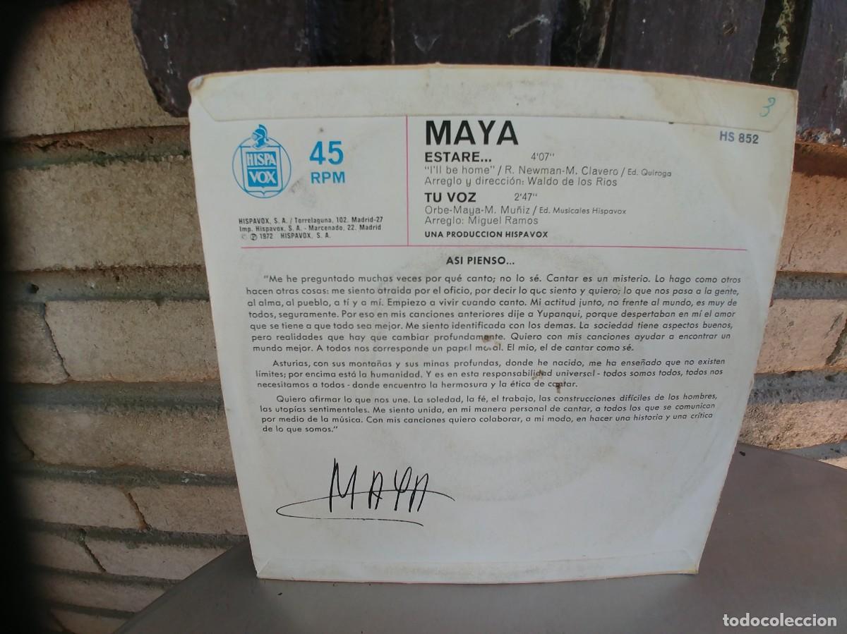 Discos de vinilo: MAYA-SINGLE TU VOZ - Foto 2