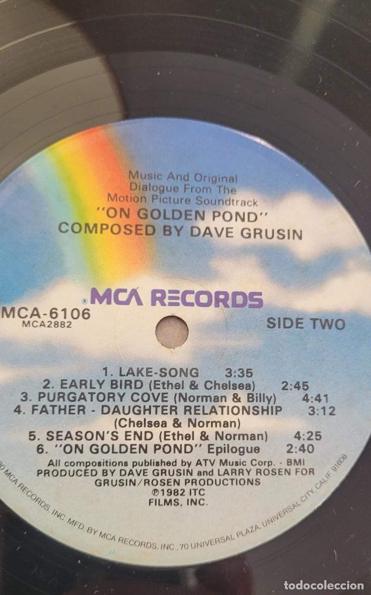 Discos de vinilo: EN EL ESTANQUE DORADO. DAVE GRUSIN - Foto 3