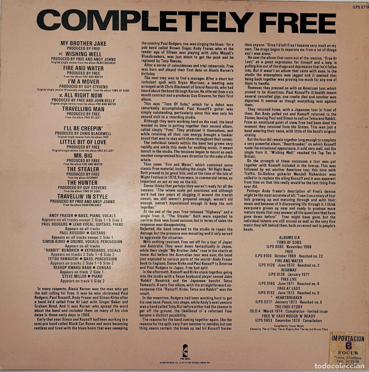 Discos de vinilo: COMPLETELY FREE. - Foto 2