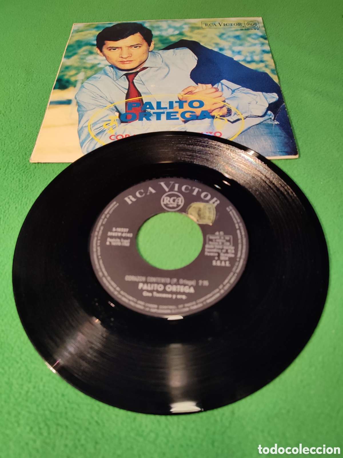 Discos de vinilo: Palito Ortega - Coraz&oacute;n contento - Foto 2
