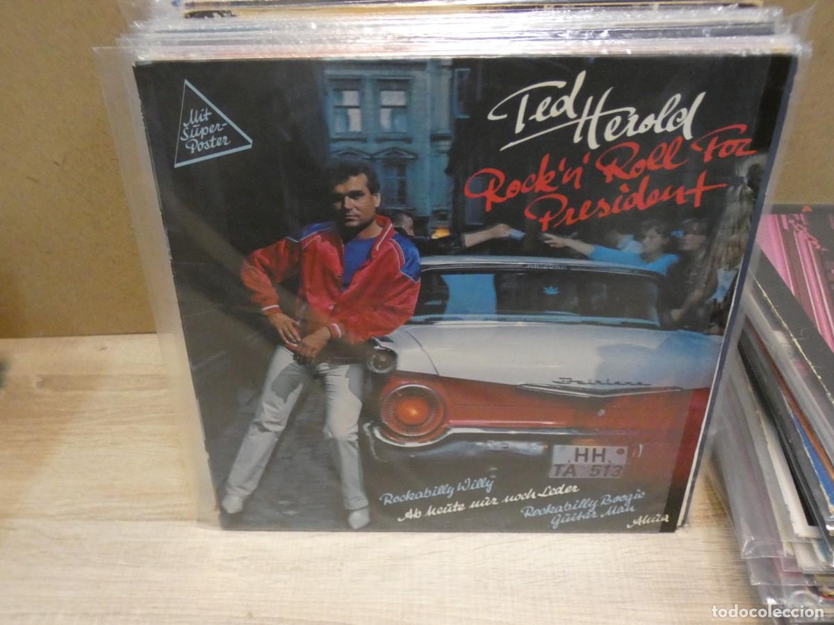 Disques de vinyle: PACC218 LP ROCK ALEMAN TED HAROLD ROCK AND ROLL FOR PRESIDENT BUEN ESTADO