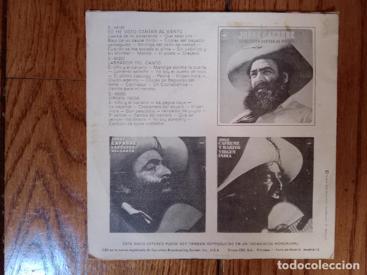 Discos de vinilo: Jorge Cafrune y Marito - Virgen india - Foto 2