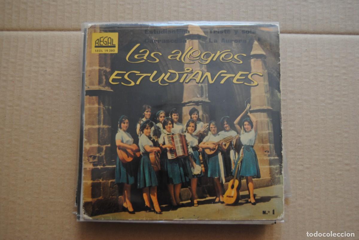 Discos de vinilo: z.- las alegres estudiantes. regal 1961. vinilo azul - Foto 1