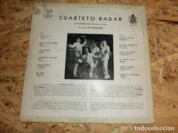 Discos de vinilo: Cuarteto Radar &ndash; Cuarteto Radar Con Acompa&ntilde;amiento De Piano Y Ritmo - Foto 2