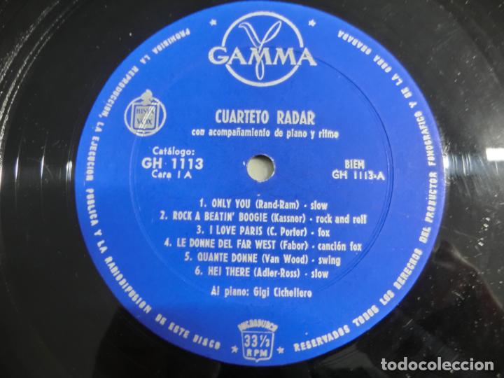 Discos de vinilo: Cuarteto Radar &ndash; Cuarteto Radar Con Acompa&ntilde;amiento De Piano Y Ritmo - Foto 3