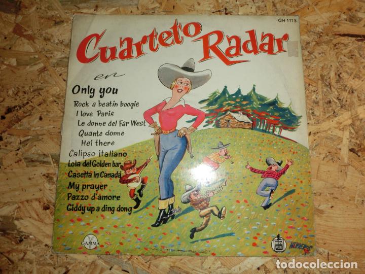 Discos de vinilo: Cuarteto Radar &ndash; Cuarteto Radar Con Acompa&ntilde;amiento De Piano Y Ritmo - Foto 1