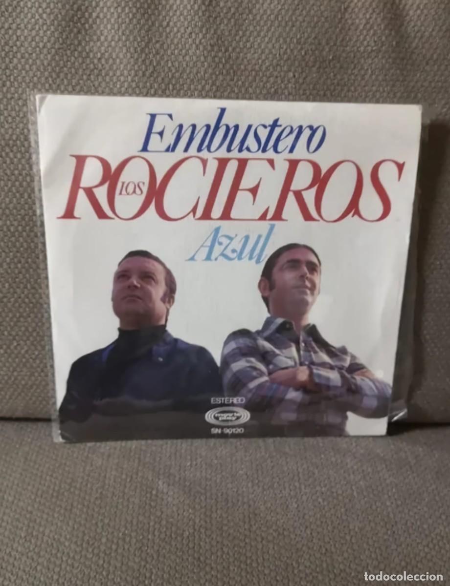 Discos de vinilo: Los Rocieros - Embustero / Azul (SINGLE) - Foto 1