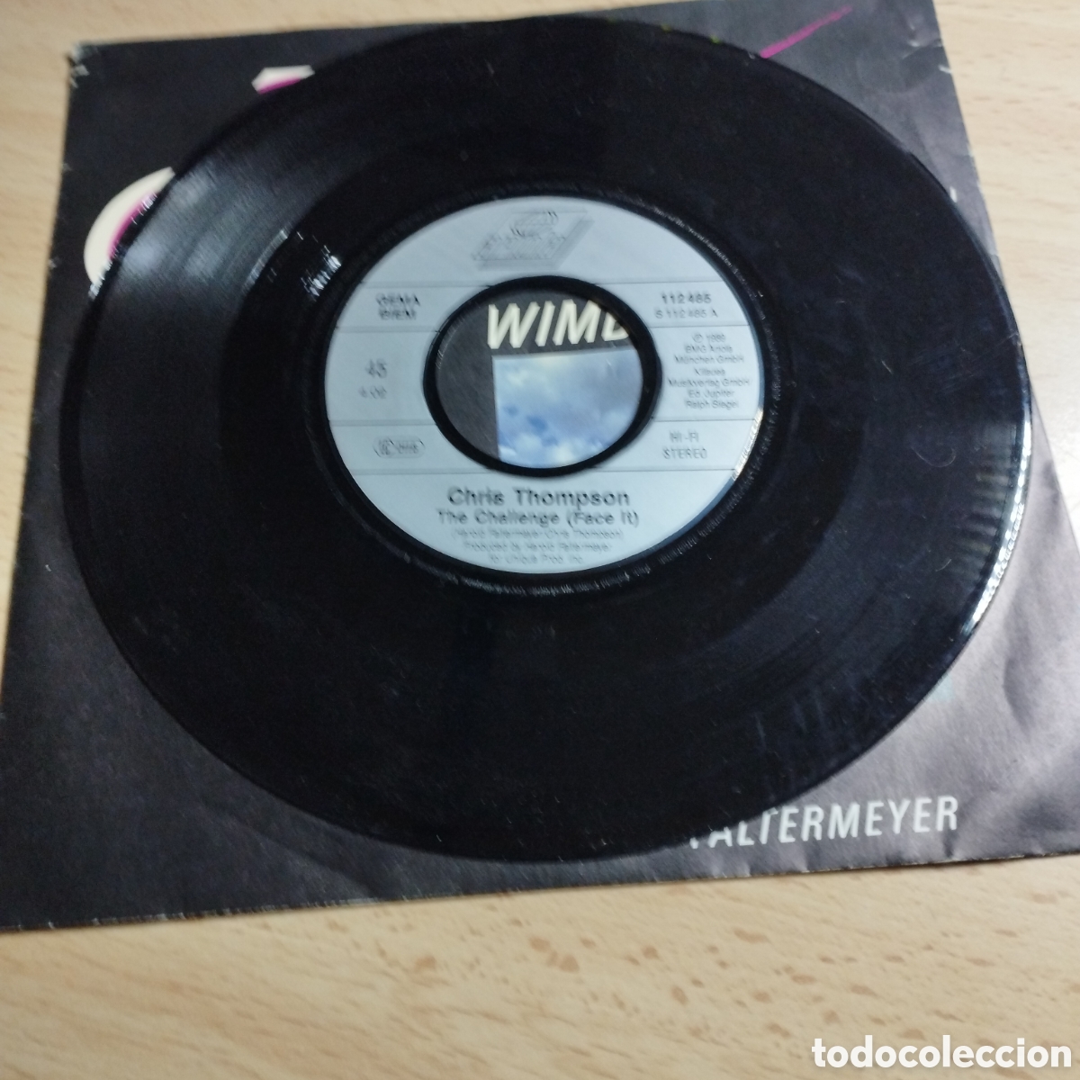 Discos de vinilo: Single 7&rdquo; Chris Thompson 1989 the Challenge, 2 versiones. Wimbledon 89 - Foto 4