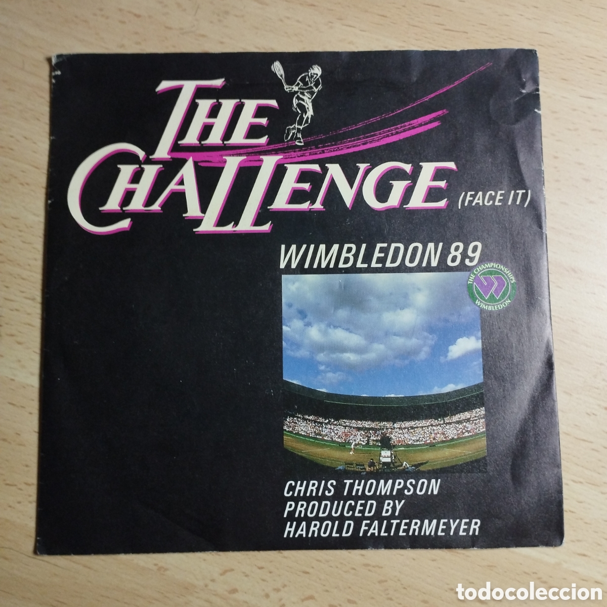 Discos de vinilo: Single 7&rdquo; Chris Thompson 1989 the Challenge, 2 versiones. Wimbledon 89 - Foto 1