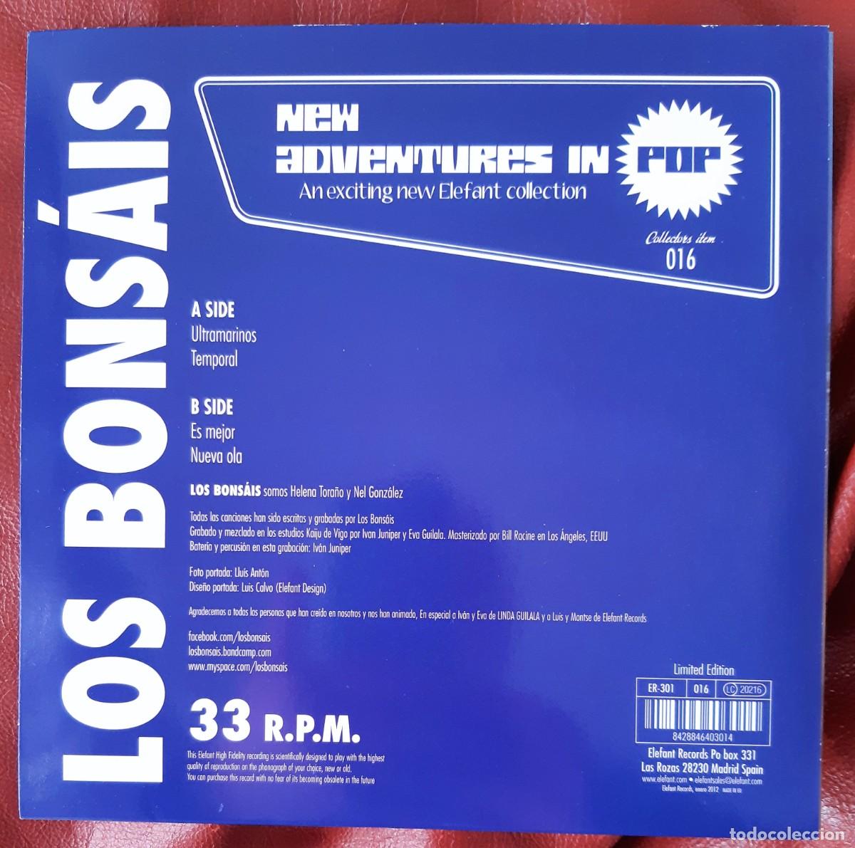 Discos de vinilo: LOS BONSAIS - ULTRAMARINOS 7&rdquo; - Foto 2