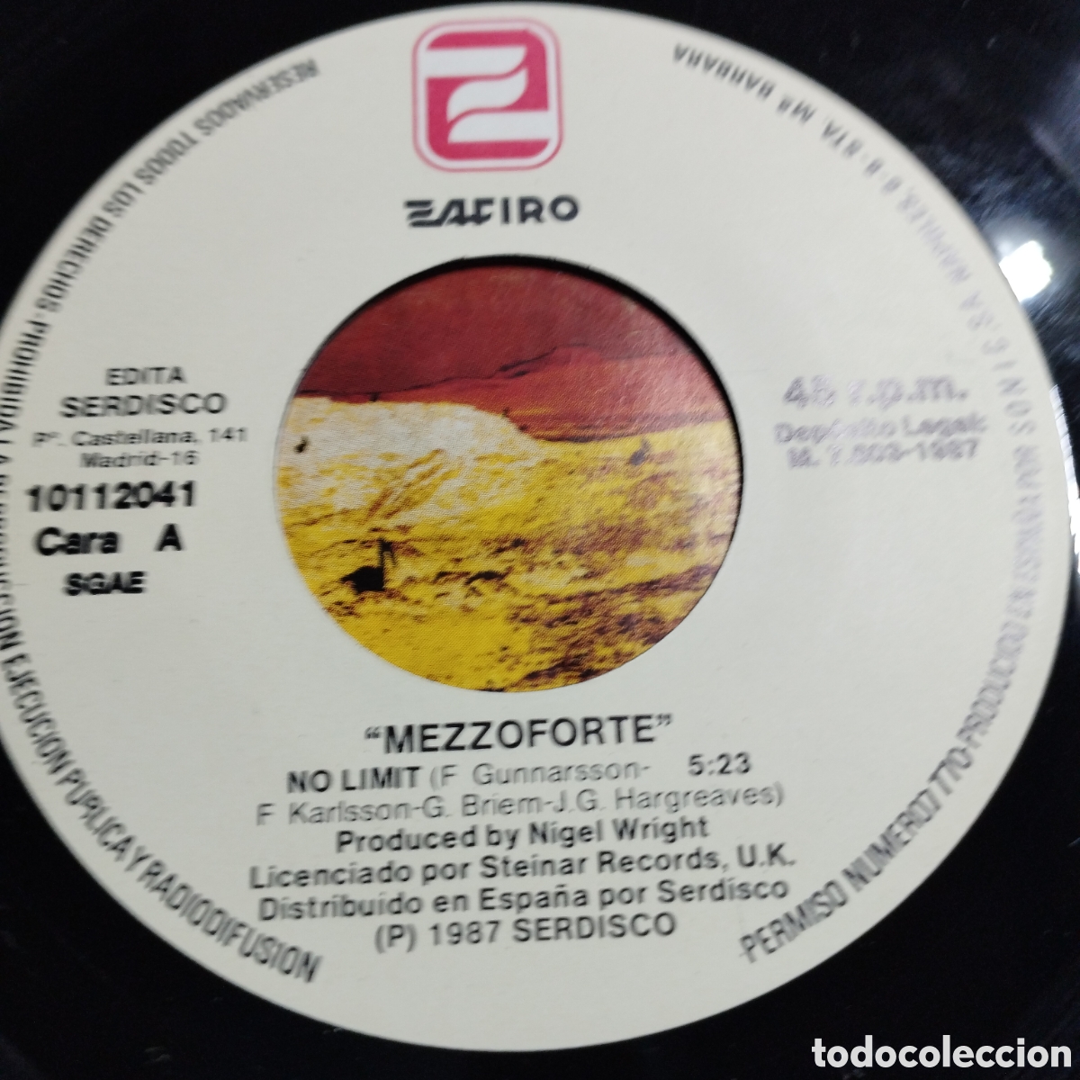 Discos de vinilo: Single 7&rdquo; Mezzoforte 1987 No limit + E G blues. - Foto 3