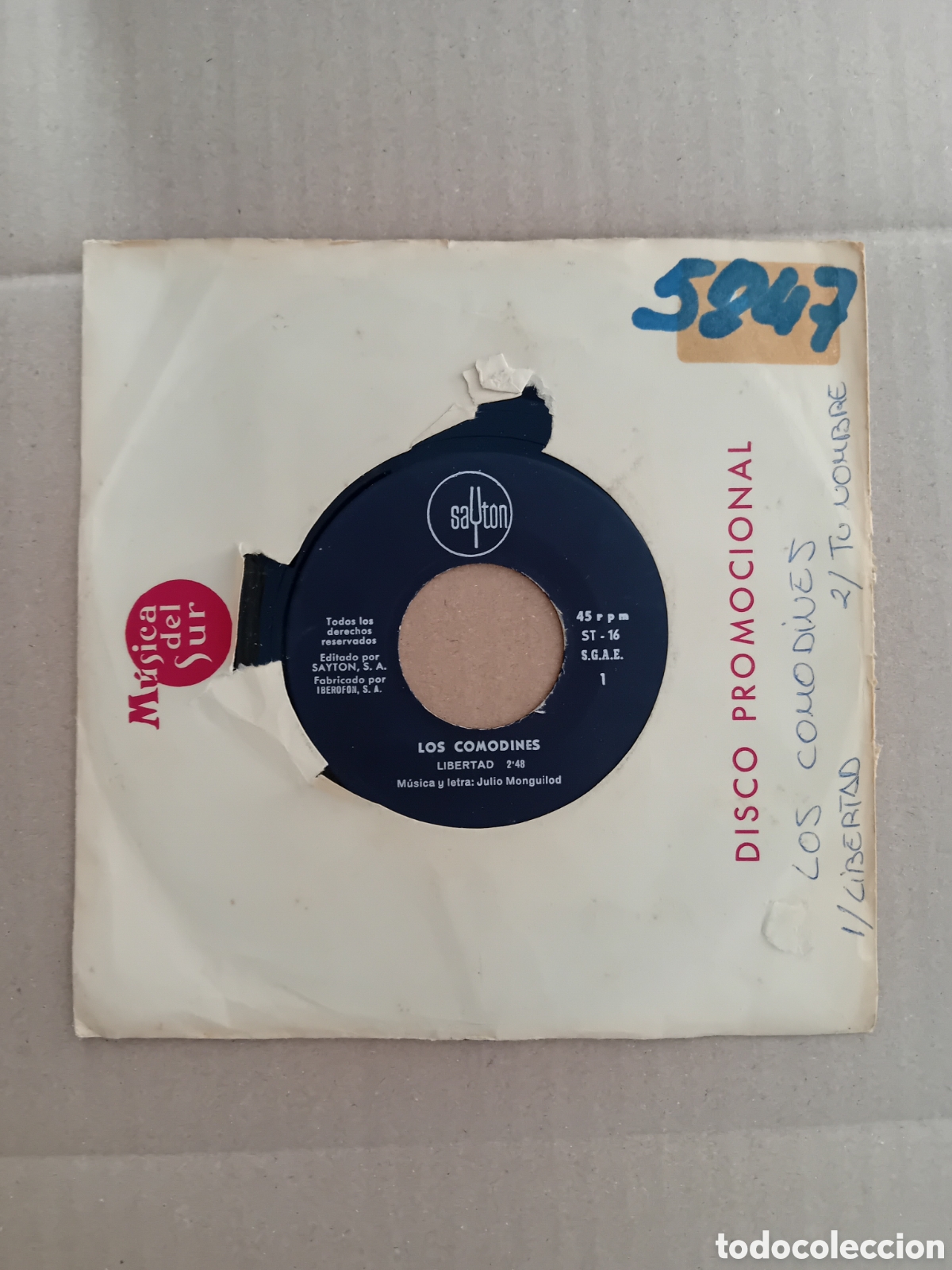 Discos de vinilo: LOS COMODINES. LIBERTAD. TU NOMBRE - Foto 1