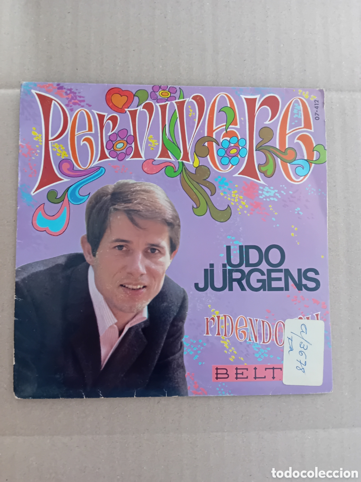 Discos de vinilo: UDO JURGENS. PER VIVIRE - Foto 1