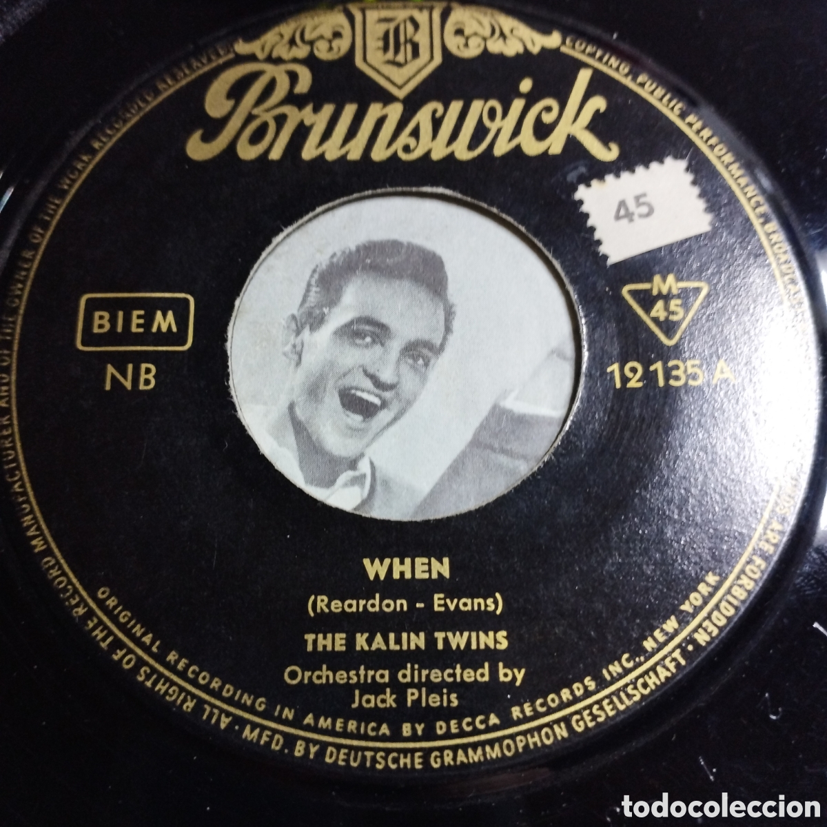 Discos de vinilo: Single 7&rdquo; The Kalin twins. Germany. When + Three Oclock Thrill. - Foto 3