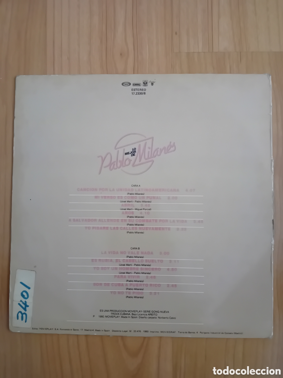 Discos de vinilo: LO MEJOR DE PABLO MILANES - Foto 2