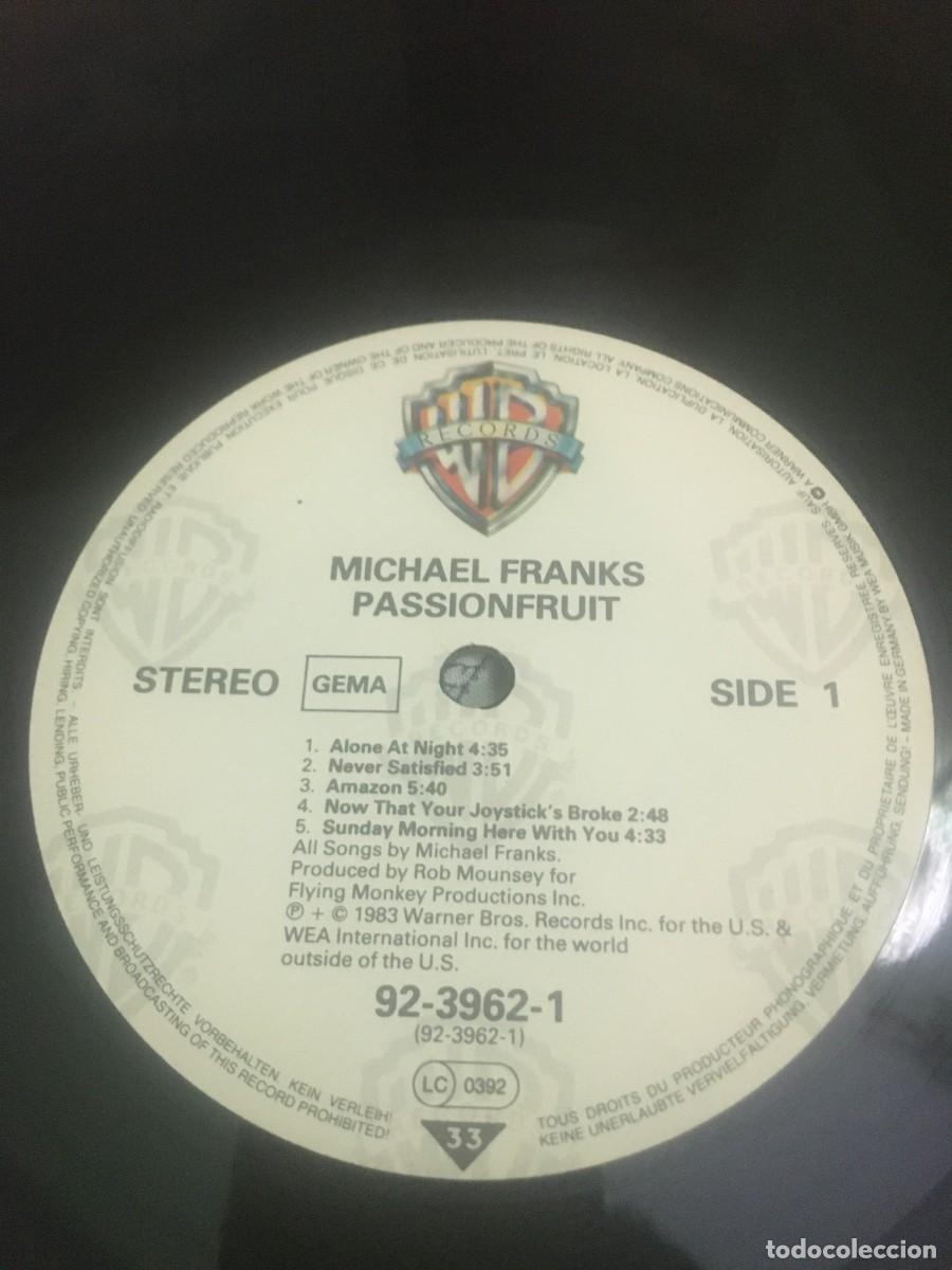 Discos de vinilo: Michael Franks &lrm;&ndash; Passionfruit - Foto 4