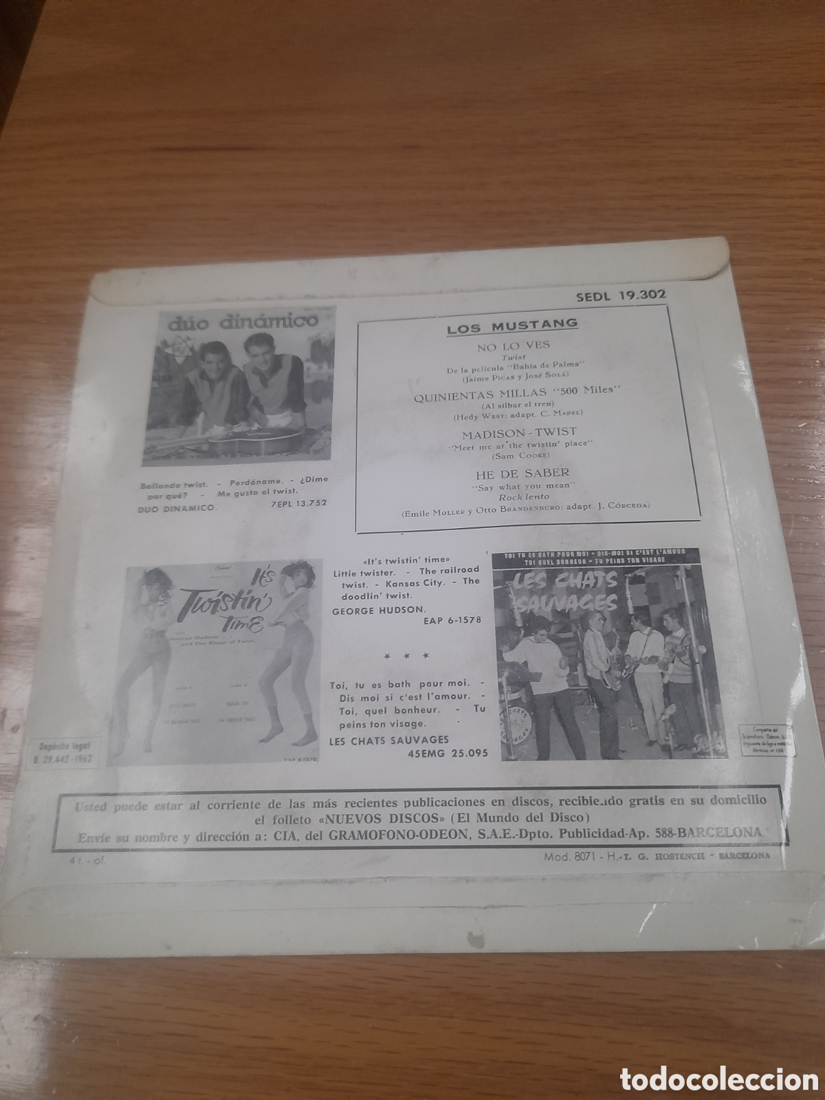 Discos de vinilo: Antiguo vinilo, Quinientas millas, Los Mustang - Foto 2