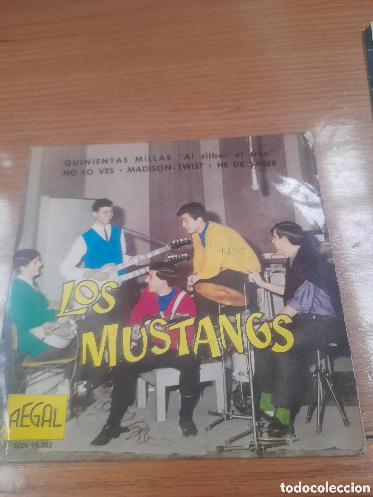 Discos de vinilo: Antiguo vinilo, Quinientas millas, Los Mustang - Foto 1