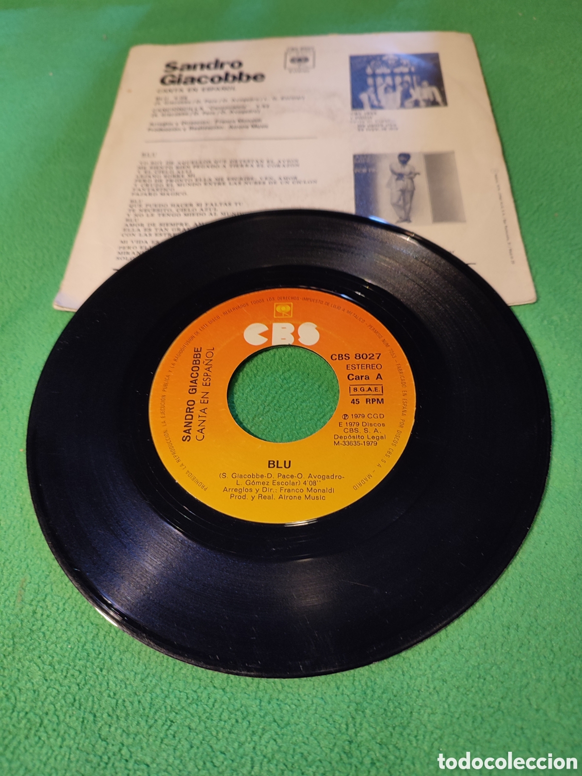 Discos de vinilo: Sandro Giacobbe - Blu - Foto 2
