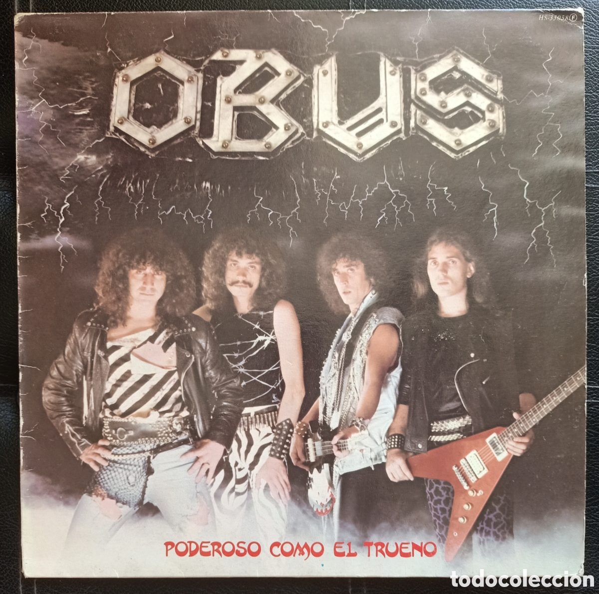 Discos de vinilo: LP Vinilo - Obus - Poderosono Como El Trueno - 1982 Chapa Discos - OG Spain - Con Funda Interior - Foto 1