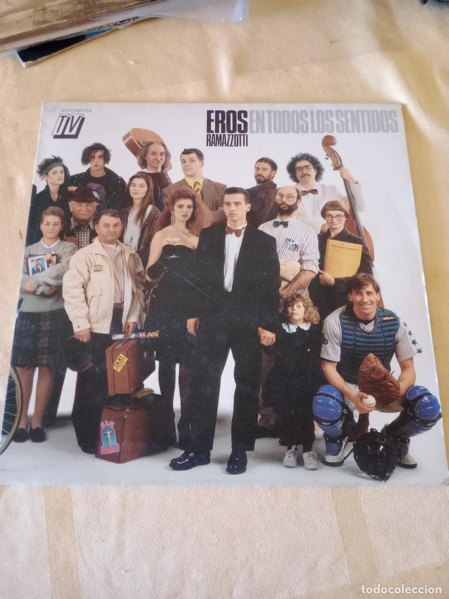 Discos de vinilo: EROS RAMAZZOTTI en todos los sentidos - Foto 1