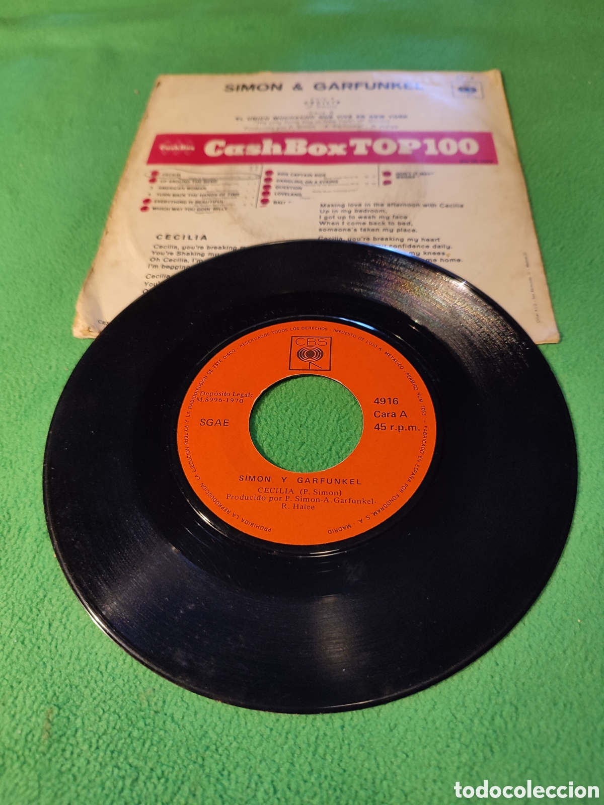 Discos de vinilo: Simon and Garfunkel - Cecilia - Foto 2