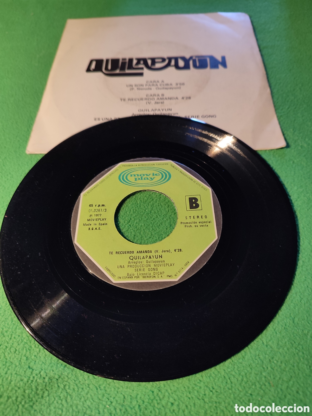Discos de vinilo: Quilapayun - Un son para Cuba - Foto 2