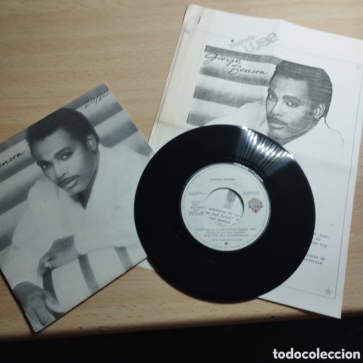 Discos de vinil: Single 7&rdquo; PROMO George Benson 1984 20/20 + shark bite.