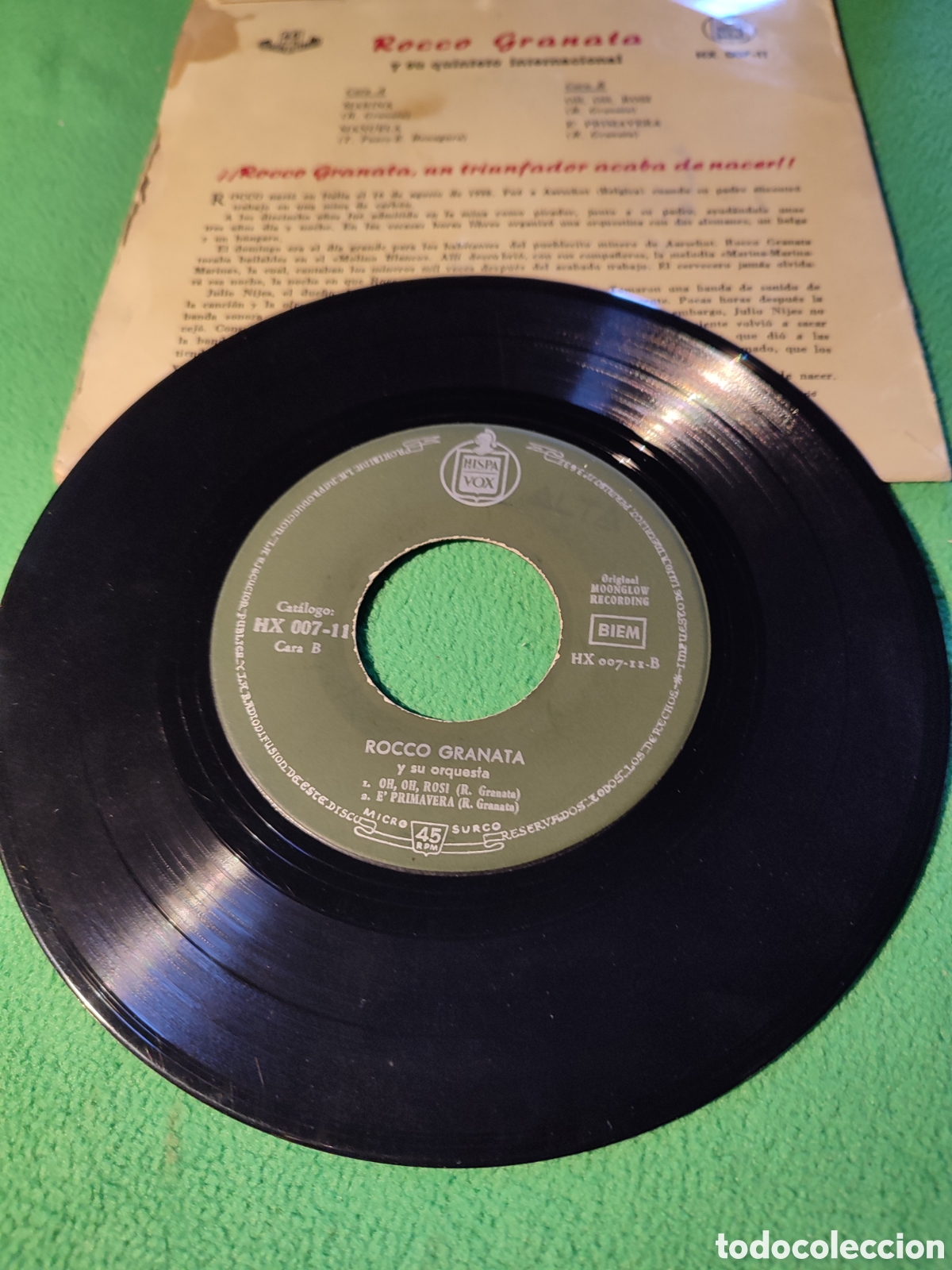 Discos de vinilo: Rocco Granata - Marina + 3 - Foto 2