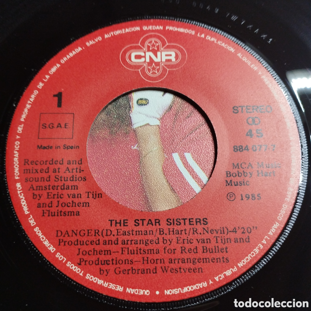 Discos de vinilo: Single 7&rdquo; The Star Sisters 1985 Danger ( Nuevo) - Foto 3
