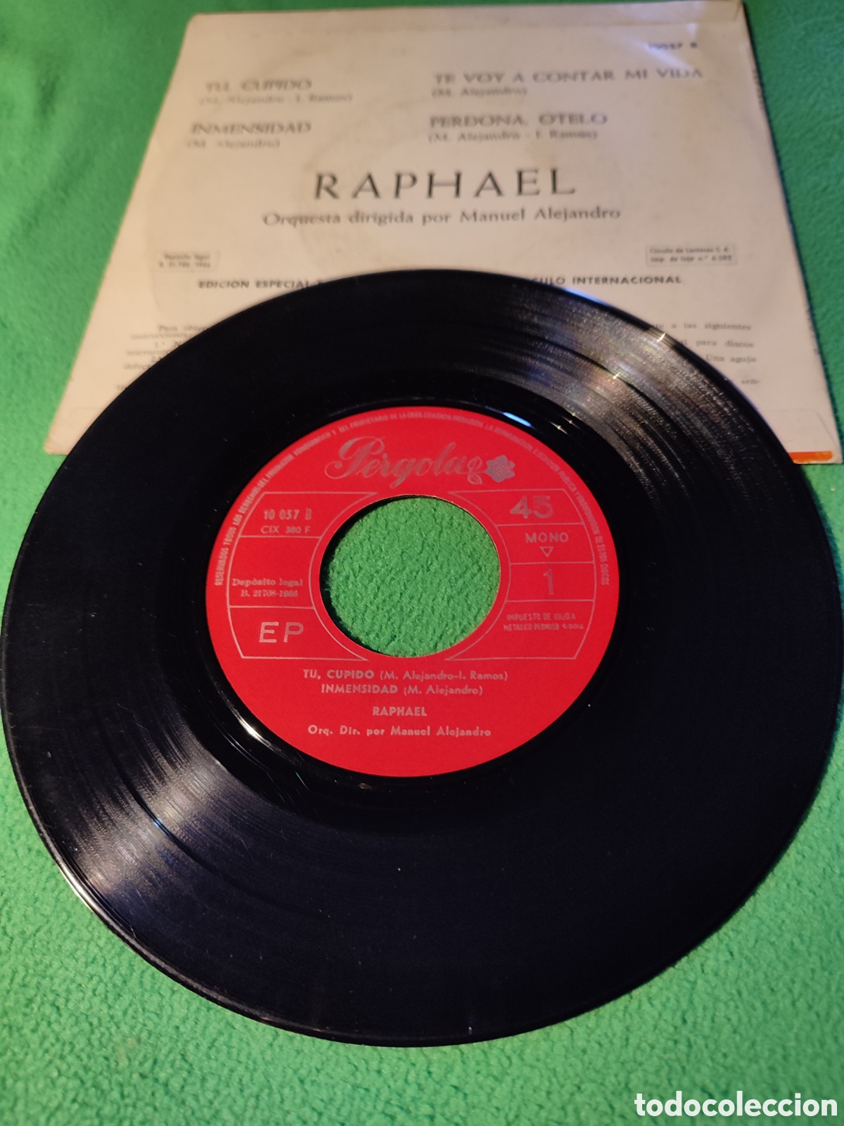 Discos de vinilo: Raphael - T&uacute;, cupido+3 - Foto 2