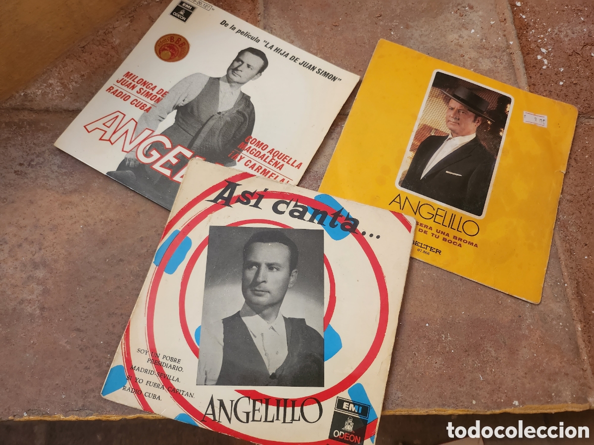 Discos de vinilo: Angelillo tres discos - Foto 1