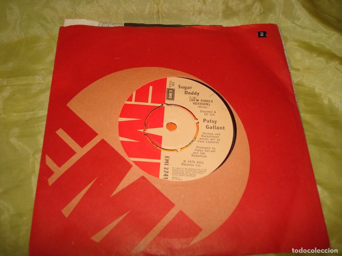 Discos de vinilo: PATSY GALLANT. SUGAR DADDY / IT&acute;S RAINING THIS MORNING. EMI, 1976. UK. IMPECABLE(#) - Foto 1