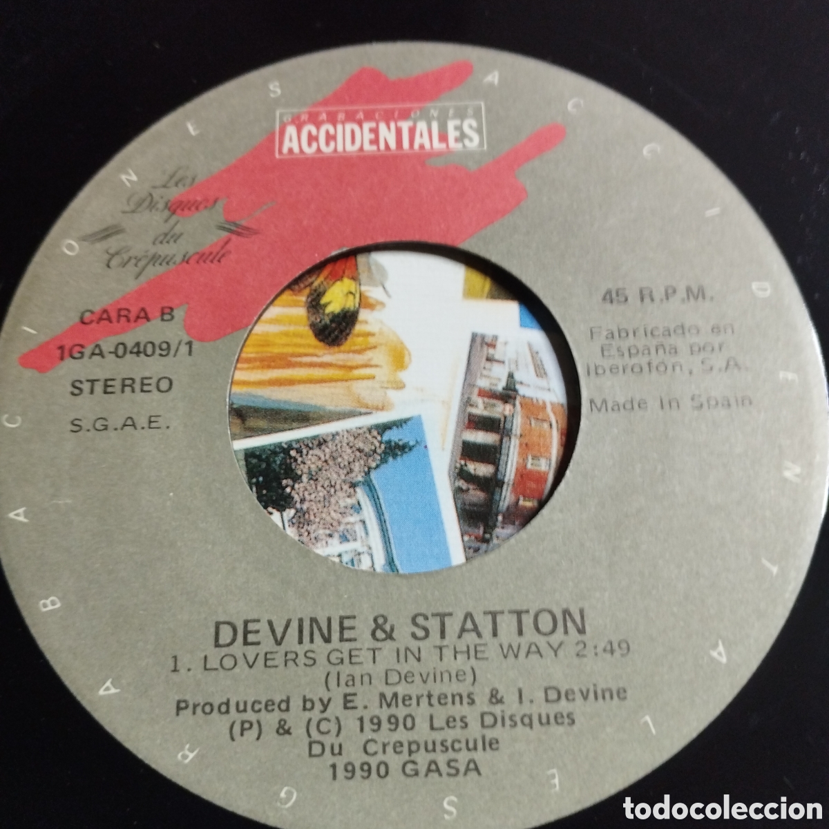 Discos de vinilo: Single 7&rdquo; Devine & Statton 1990 Hideaway + Lovers Get in the way. - Foto 4