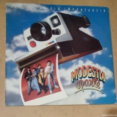 Discos de vinilo: VINILO LP DE MODESTIA APARTE, HISTORIAS SIN IMPORTANCIA.1991, CON ENCARTE