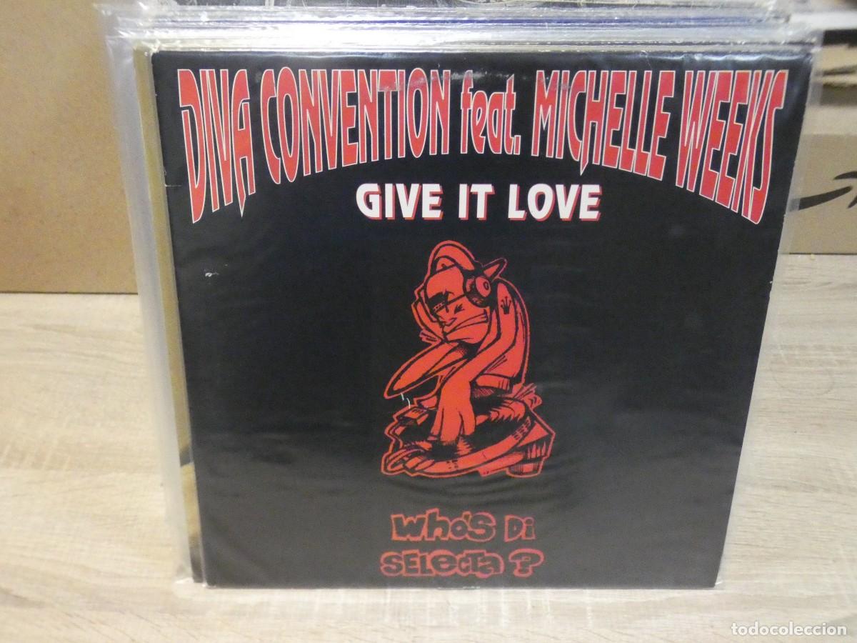 Vinyl-Schallplatten: PACC218 DOBLE MAXI SINGLE MUSICA TIPO ACID DIVA CONVENTION FEAT M WEEKS GIVE IT LOVE BUEN ESTADO