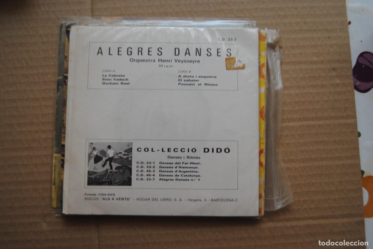 Discos de vinilo: x.- alegres danses 1. 4 vents 1969. ep bon estat. - Foto 2