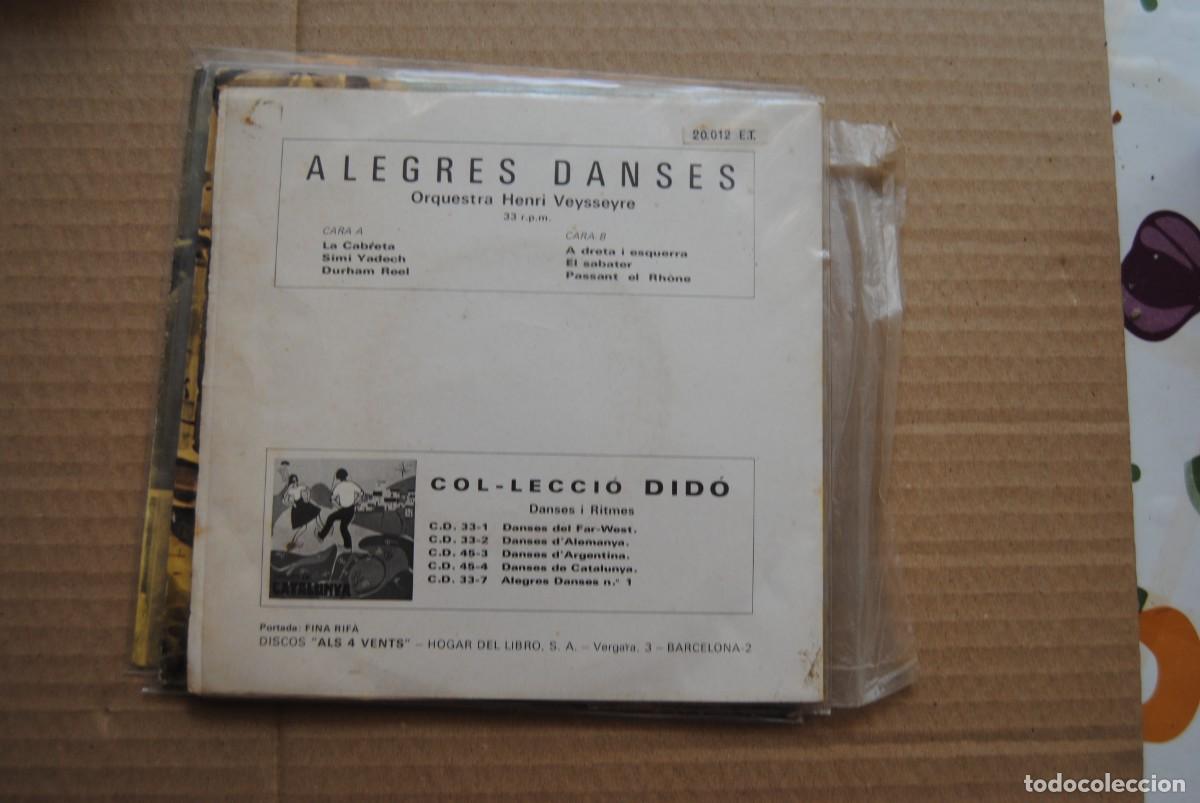 Discos de vinilo: x.- alegres danses 1. 4 vents tic 1970. ep - Foto 2