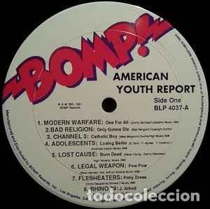 Discos de vinilo: Various &lrm;&ndash; American Youth Report - LP - Foto 3