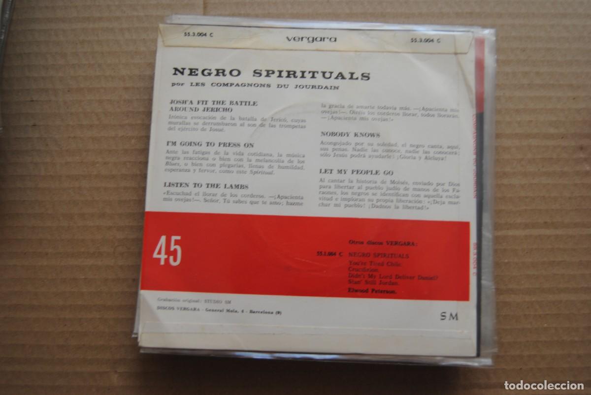 Discos de vinilo: x.- negro spurituals. vergara 1963.ep. - Foto 2