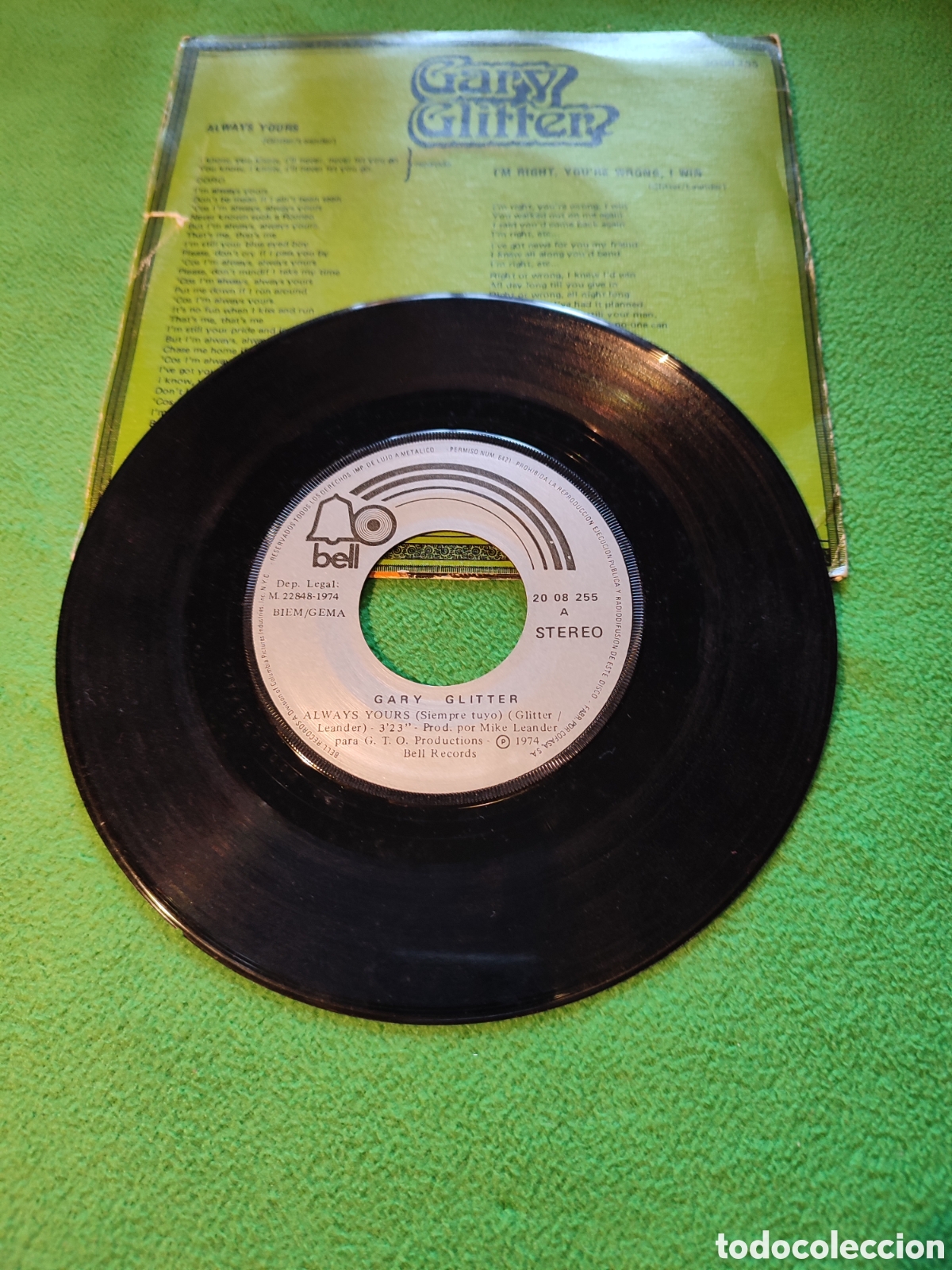 Discos de vinilo: Gary Glitter - Always yours - Foto 2
