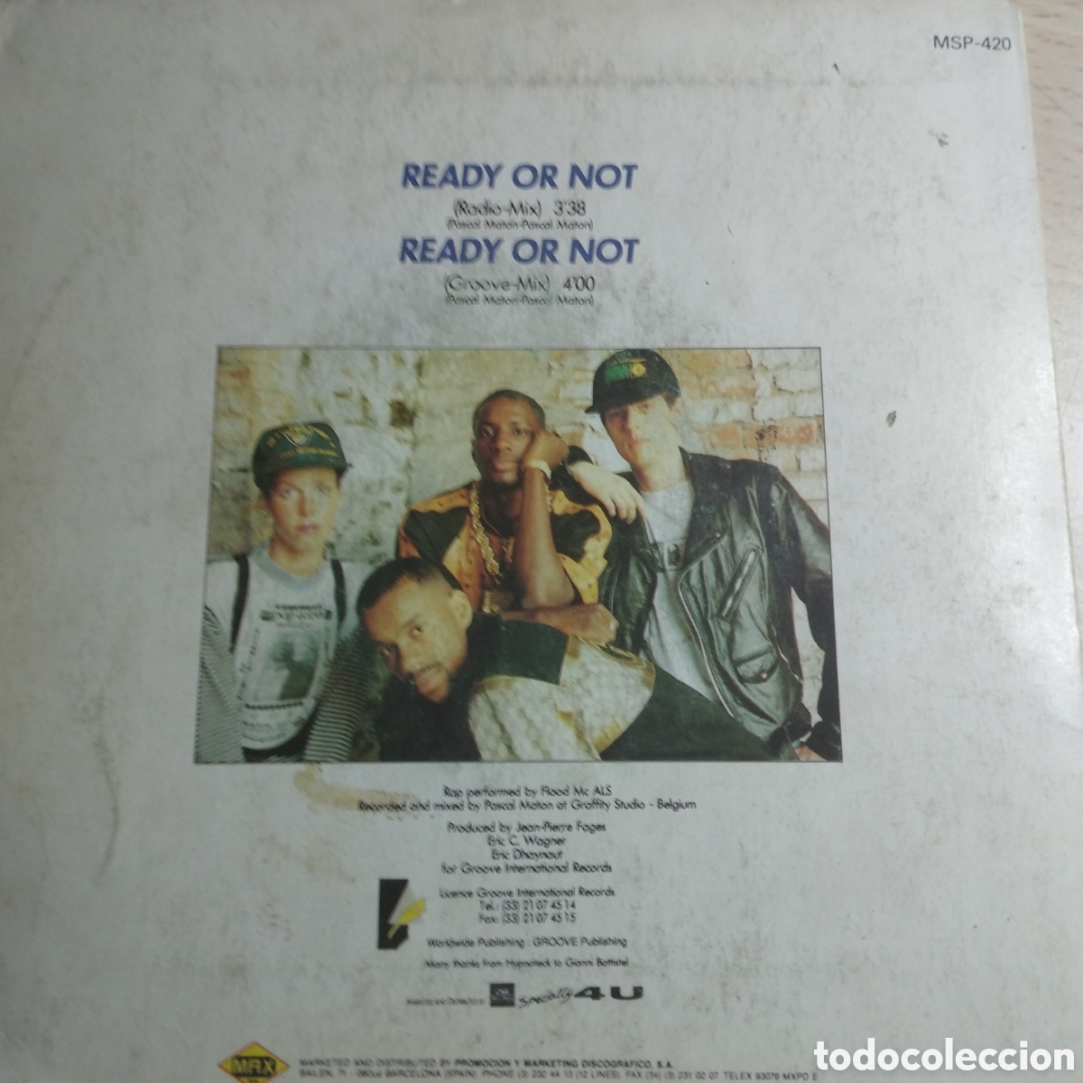 Discos de vinilo: Single 7&rdquo; PROMO Hipnoteck 1990 Ready oro not.( Break Dance) - Foto 2